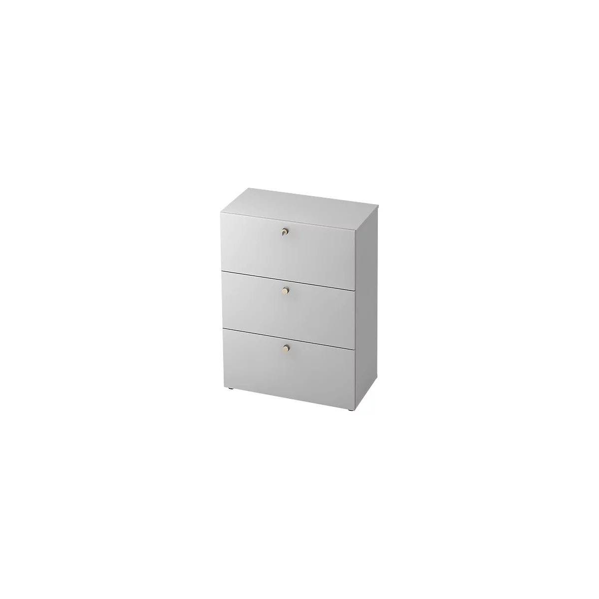 TOPAS LINE archiefkast, 3 dossierhoogtes, met volledig uittrekbare lade, lichtgrijs/lichtgrijs