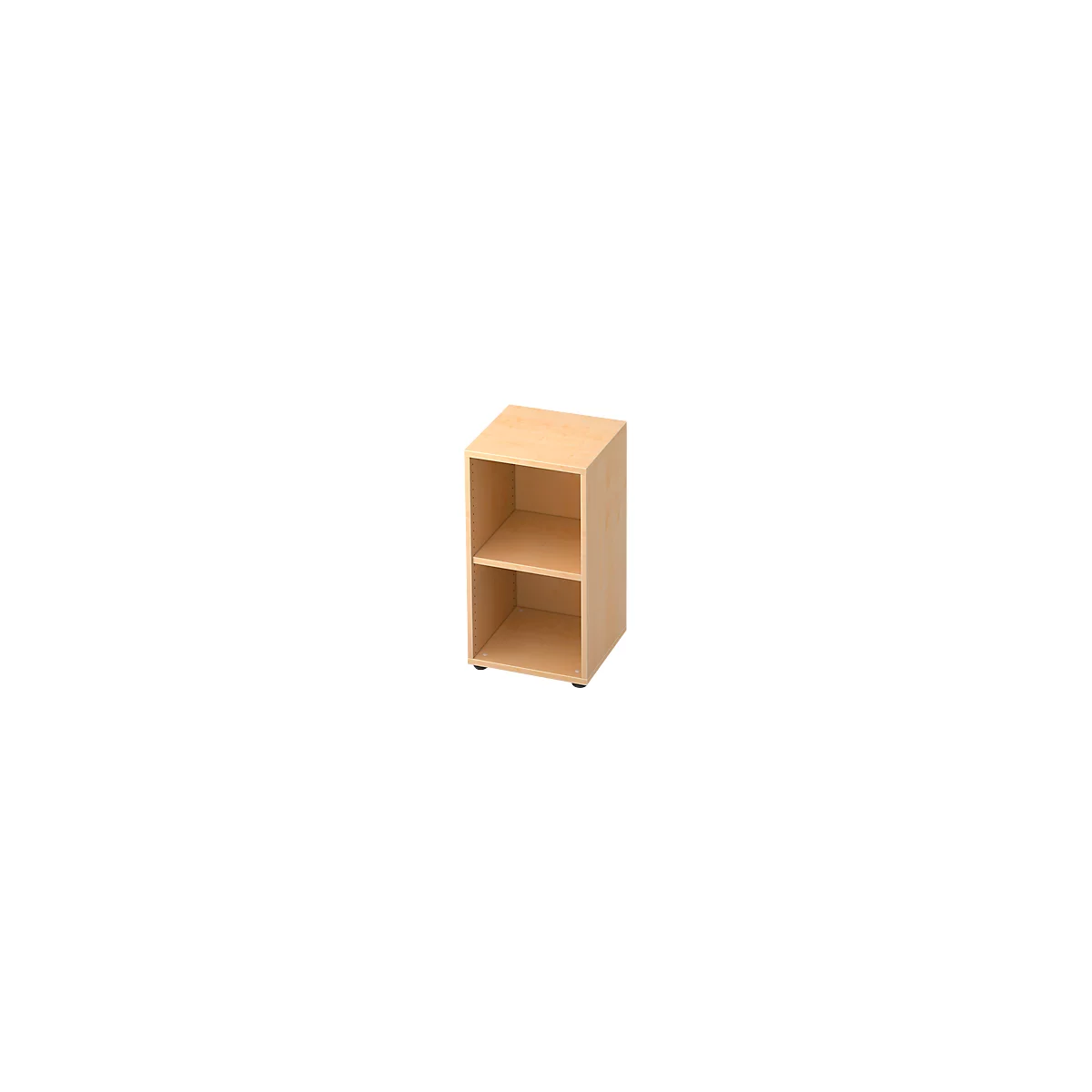 TOPAS LINE boekenkast, 2 OH, spaanplaat, B 400 x D 400 x H 748 mm, ahorndecor