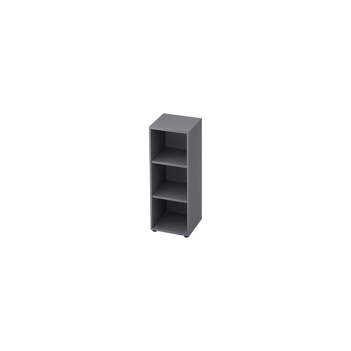 TOPAS LINE boekenkast, 3 OH, spaanplaat, B 400 x D 400 x H 1100 mm, grafiet