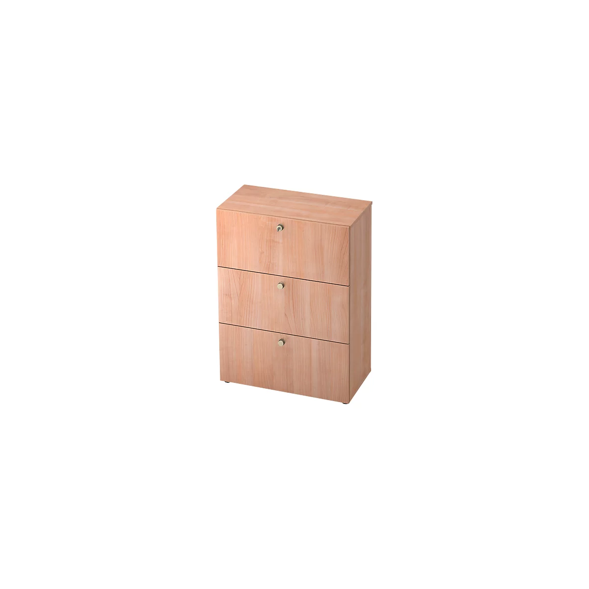 TOPAS LINE dossierkast, 3 dossierhoogtes, met volledig uittrekbare lade, notendecor/noten decor