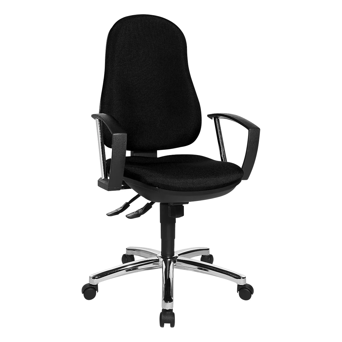 Topstar Bürostuhl Point Deluxe, Synchronmechanik, ohne Armlehnen, Spezial-Bandscheibensitz