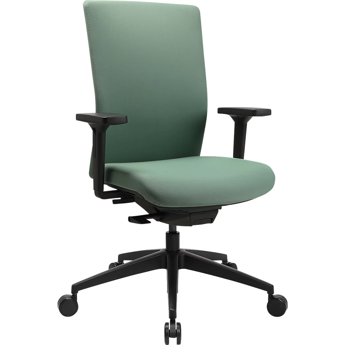 Topstar Bürostuhl Sitness AirWork G, Sandwich-Polsterung, 3D-Flachsitz, Synchronmechanik, höhenverstellbare Lordosenstütze, AGR-zertifiziert, mint grün