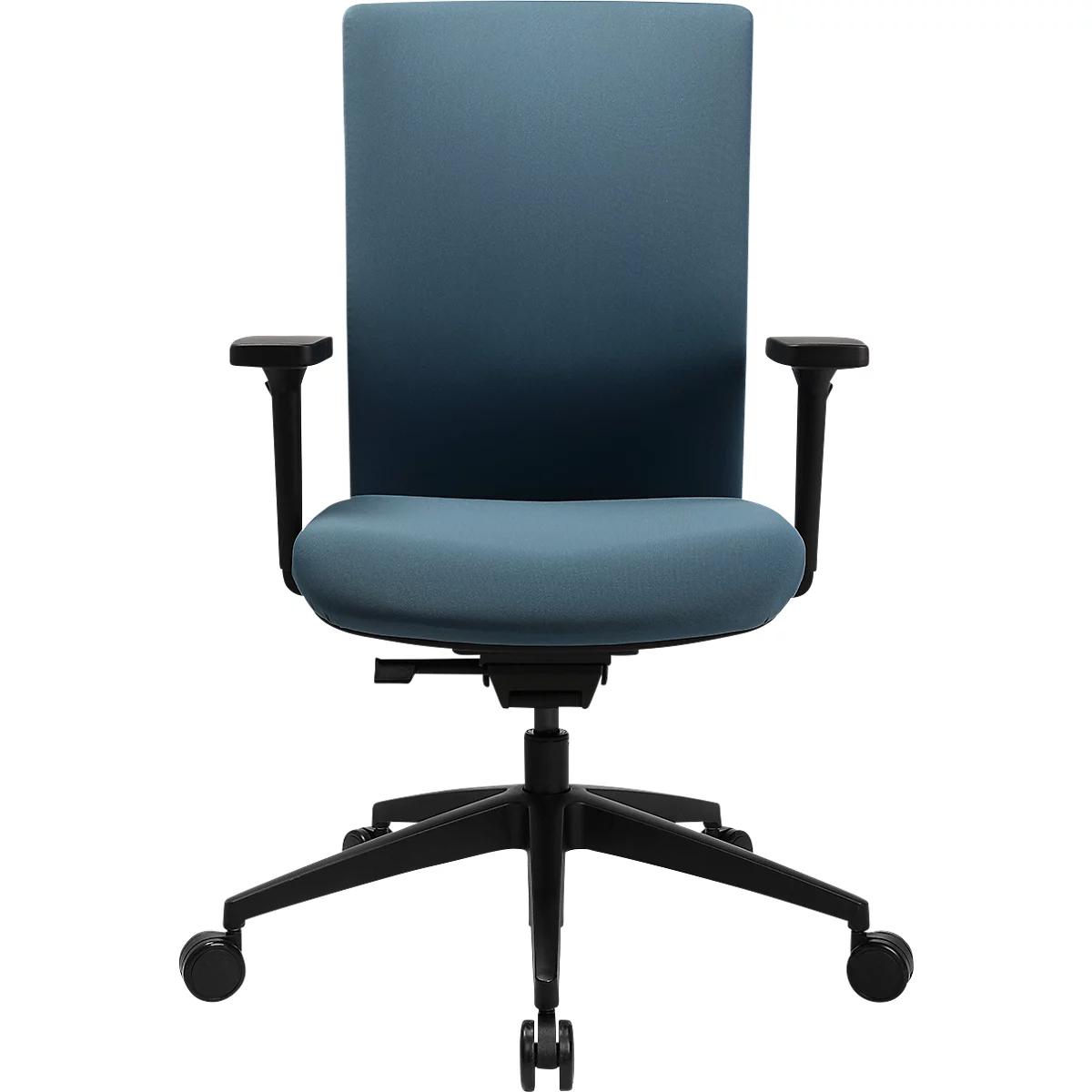 Topstar Bürostuhl Sitness AirWork G, Sandwich-Polsterung, 3D-Flachsitz, Synchronmechanik, höhenverstellbare Lordosenstütze, AGR-zertifiziert, petrol blau