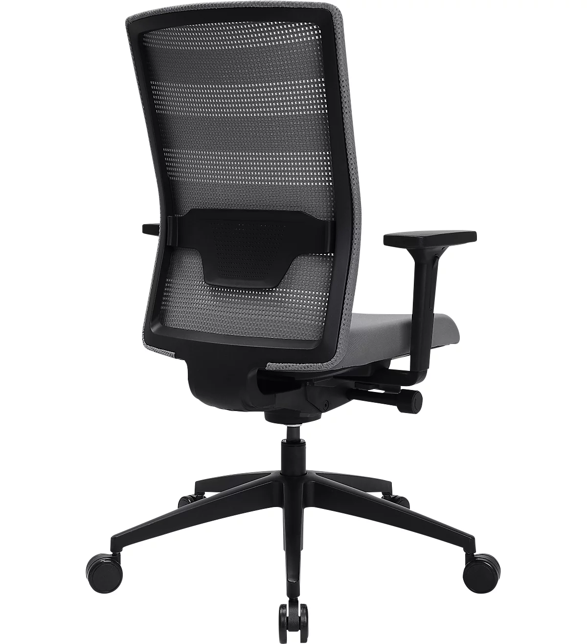 Topstar Bürostuhl Sitness AirWork, mit Armlehnen, 3D-Auto-Synchronmechanik, Muldensitz, Netzrücken, grau/schwarz