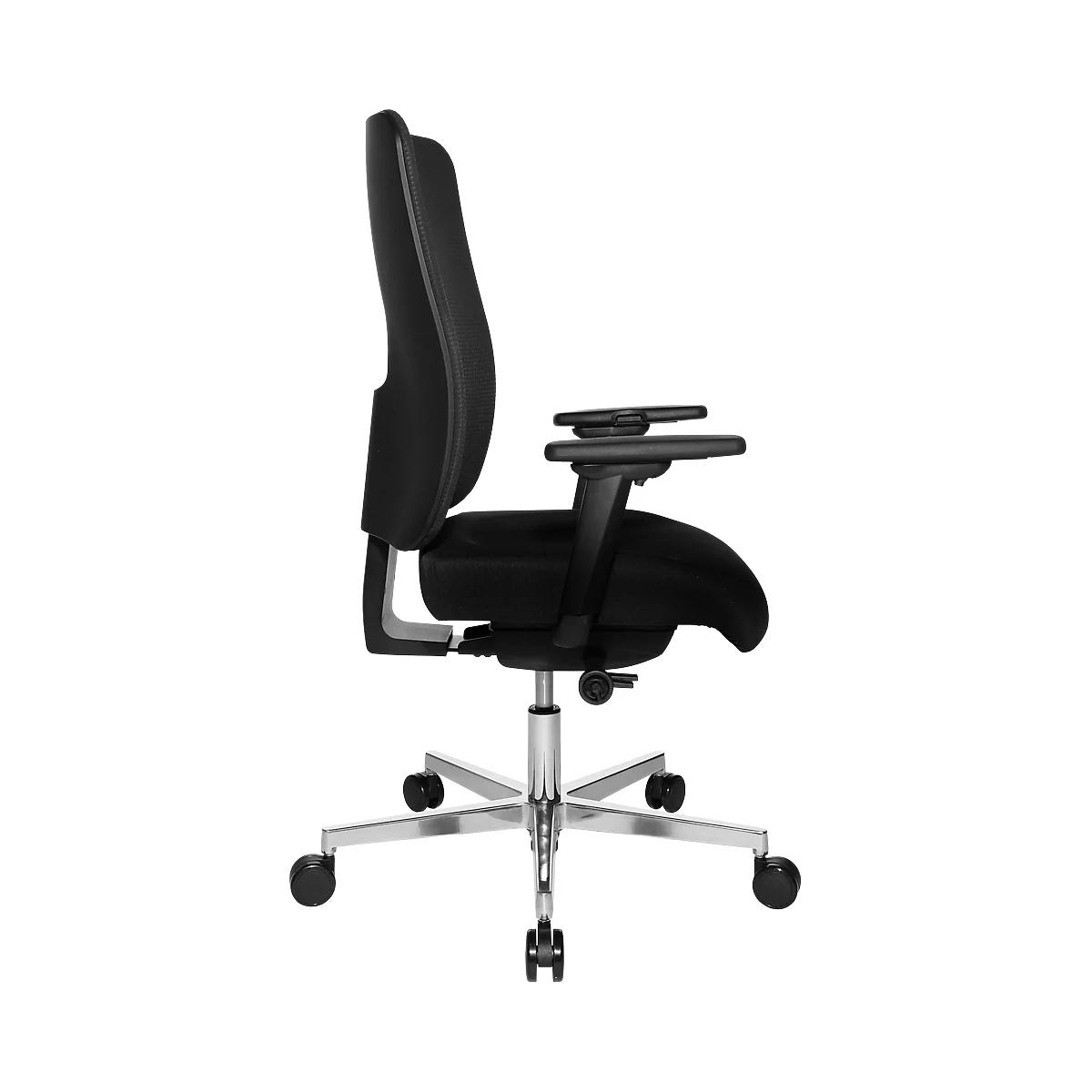 Topstar Bürostuhl SITNESS OPEN X, mit Armlehnen, 3D-Synchronmechanik, Muldensitz, Netzrücken, schwarz/alusilber