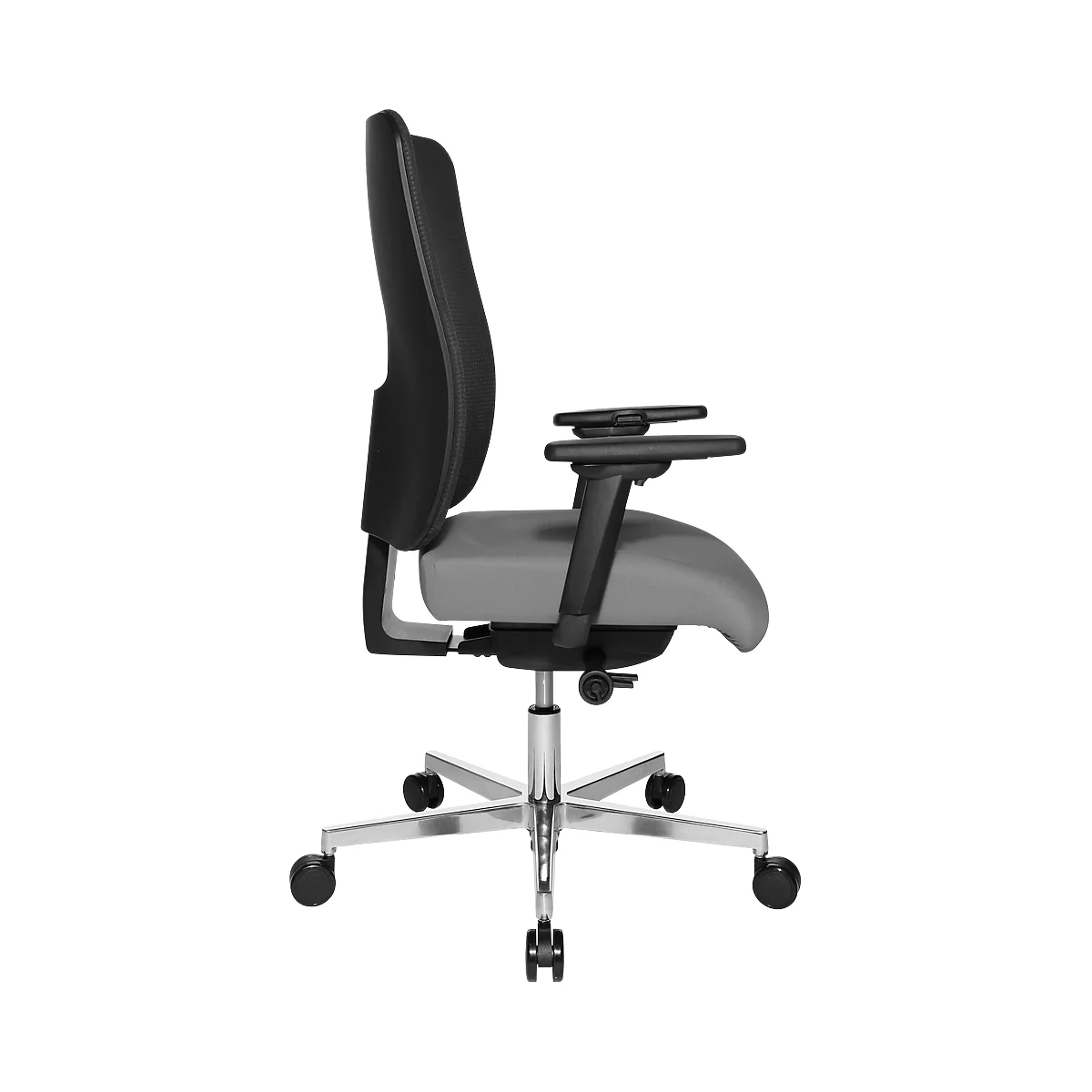 Topstar Bürostuhl SITNESS OPEN X, mit Armlehnen, 3D-Synchronmechanik, Muldensitz, Netzrücken, schwarz/grau/alusilber