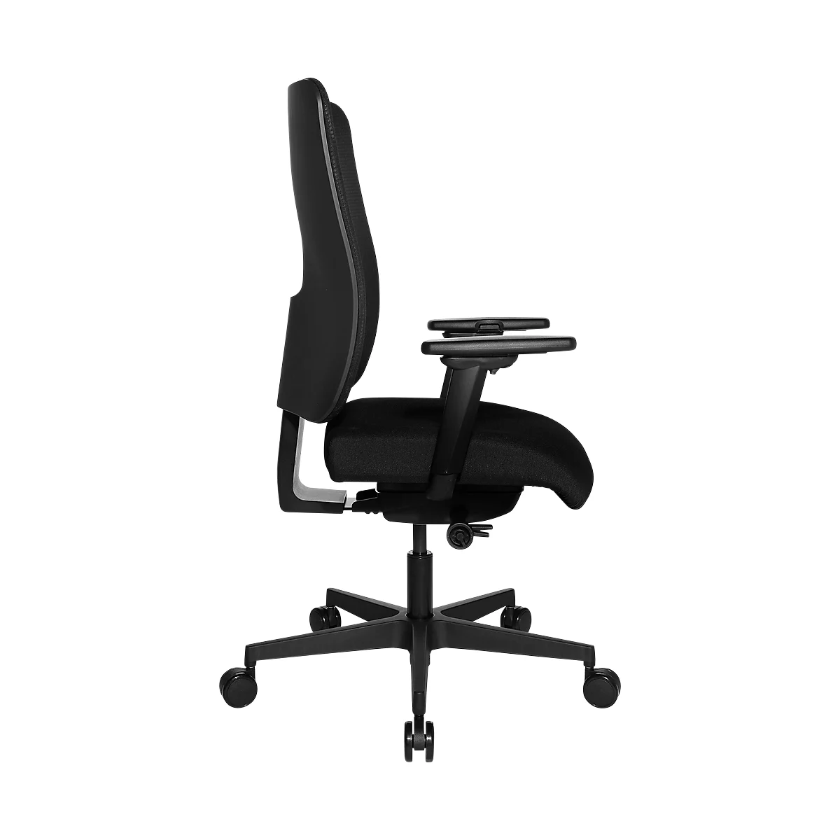 Topstar Bürostuhl SITNESS OPEN X, mit Armlehnen, 3D-Synchronmechanik, Muldensitz, Netzrücken, schwarz/schwarz