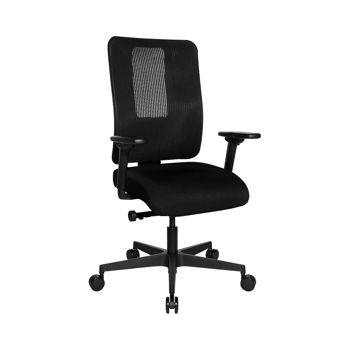 Topstar Bürostuhl SITNESS OPEN X, mit Armlehnen, 3D-Synchronmechanik, Muldensitz, Netzrücken, schwarz/schwarz