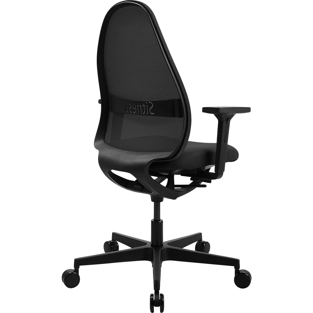 Topstar bureaustoel Soft Sitness Art, auto-synchroon mechanisme, met armleuningen, netrugleuning, speciale voorgevormde zitting, zwart