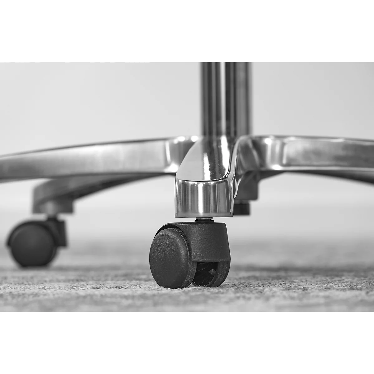 Topstar directiestoel Sitness Director, met armleuningen, 3D-synchroonmechanisme, vlakke zitting, echt leer, zwart