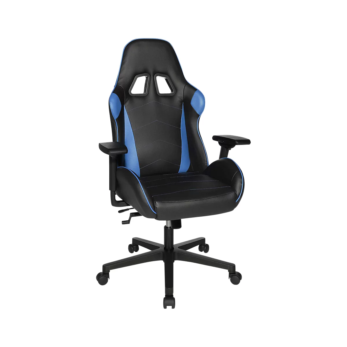 Topstar Gaming Chair Speed Chair 2, avec accoudoirs, mécanisme de basculement 3D, siège multicouche, appuie-tête, noir bleu/noir