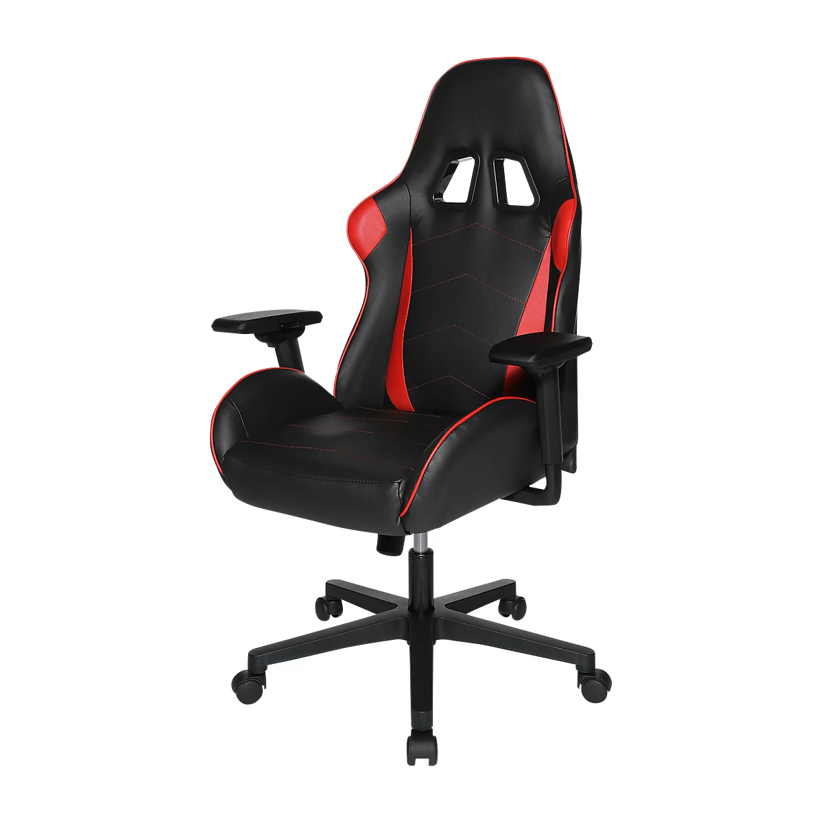 Topstar Gaming Chair Speed Chair 2, avec accoudoirs, mécanisme de basculement 3D, siège multicouche, appuie-tête, noir rouge/noir