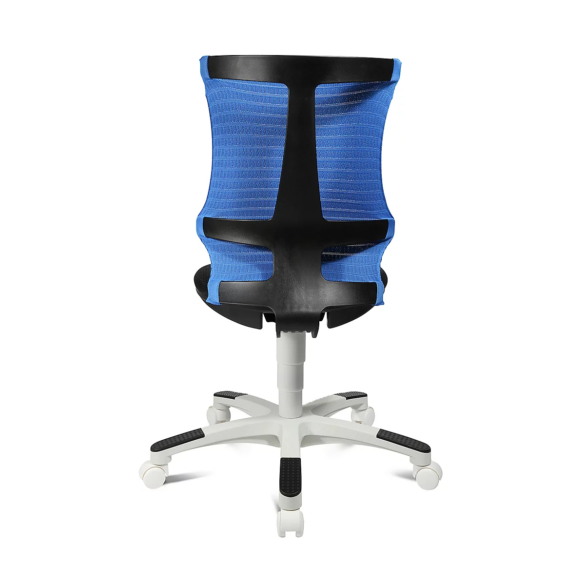 Topstar Kinderdrehstuhl S´neaker, ohne Armlehnen, Muldensitz, 3D-Netz-Rückenlehne, blau/schwarz/weiß