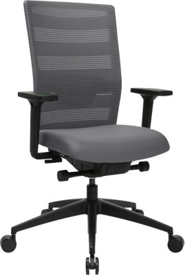 TOPSTAR Sedia Da Ufficio Sitness AirWork G – Meccanica Sincronizzata, Braccioli Regolabili, Nero