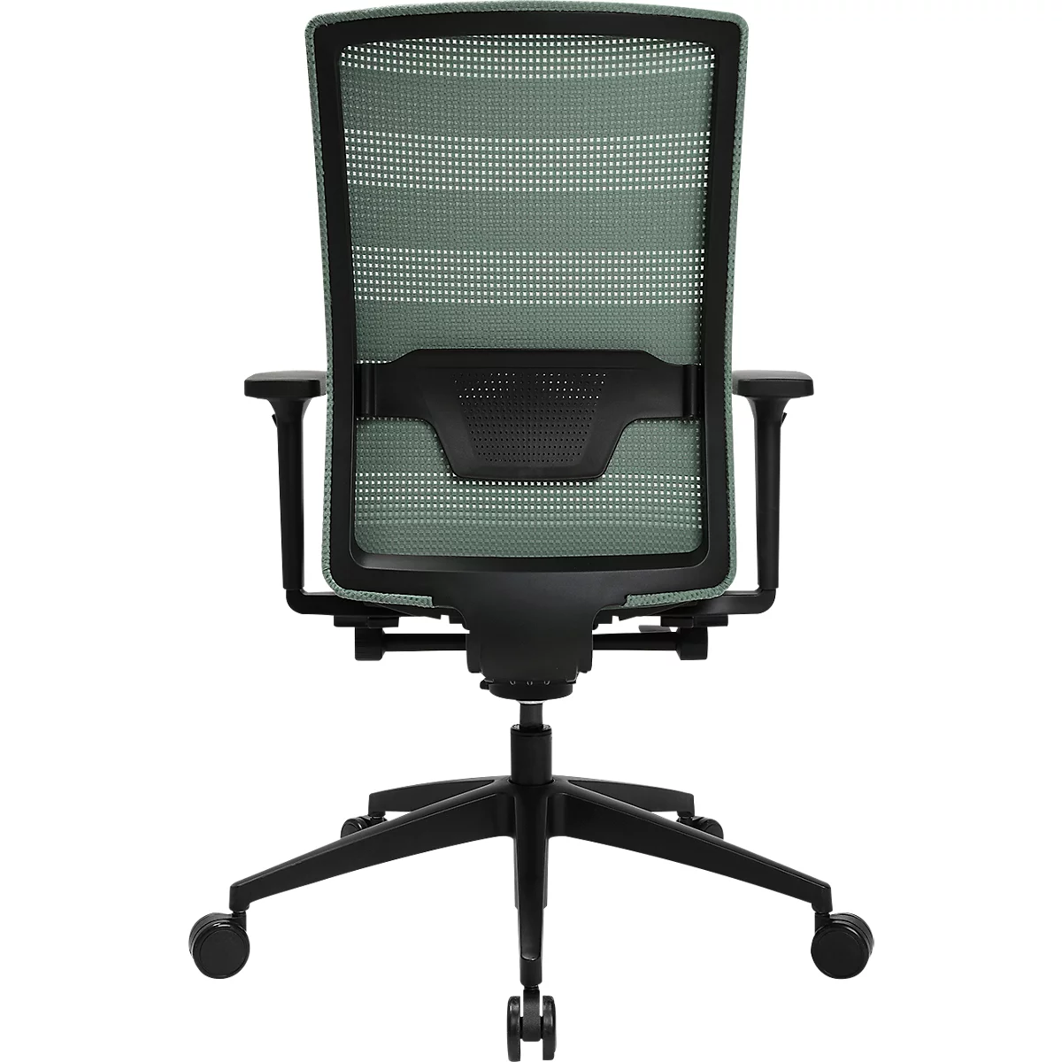 Topstar Sitness AirWork bureaustoel, met armleuningen, 3D autosynchroon mechanisme, voorgevormde zitting, netrugleuning, mint/zwart