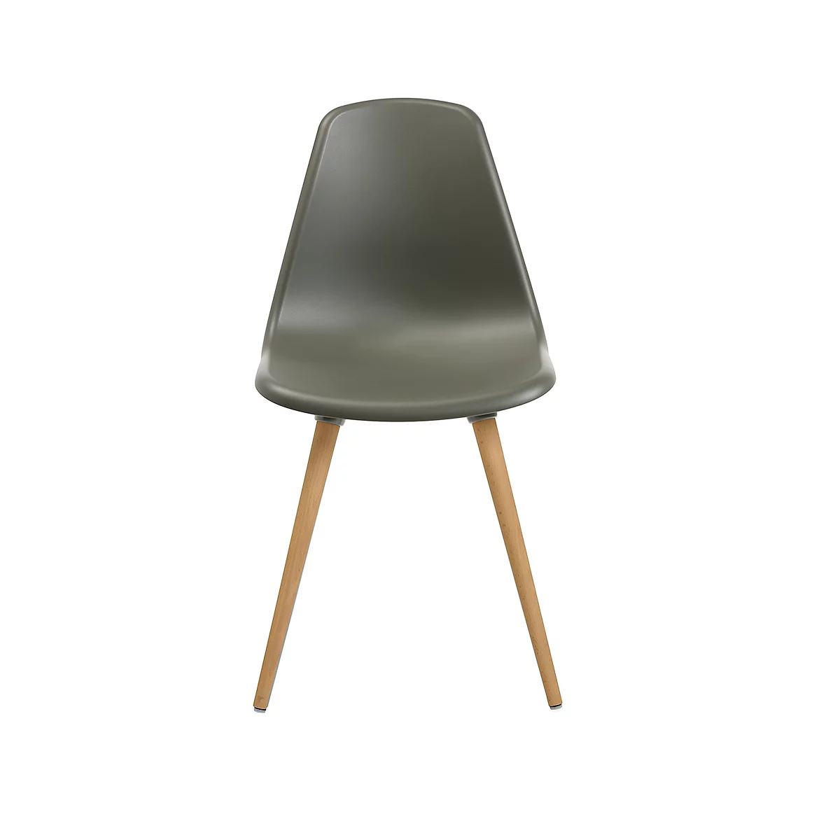 Topstar® T 2020 kuipstoel, 4-poot, desinfectiebestendig, zonder armleuningen, grijs/beuken