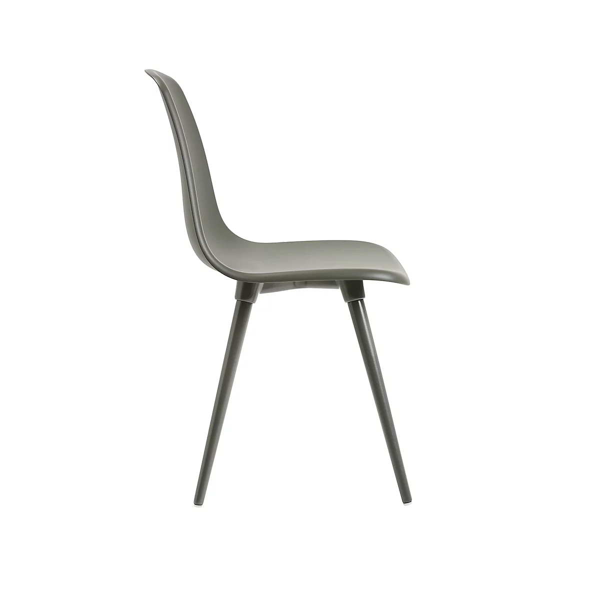 Topstar® T 2020 kuipstoel, 4-poot, desinfectiebestendig, zonder armleuningen, grijs/grijs