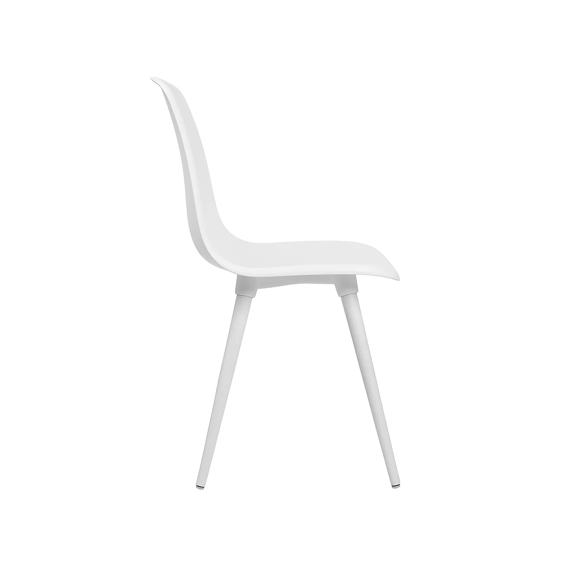 Topstar® T 2020 kuipstoel, 4-poot, desinfectiebestendig, zonder armleuningen, wit/wit