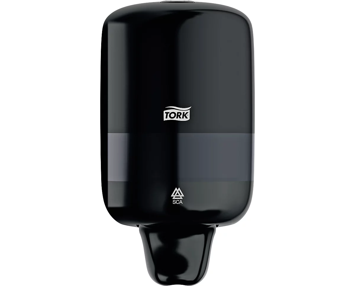Tork® Dispensador Mini 561008, para jabón líquido, certificado 'Easy to use', plástico, negro