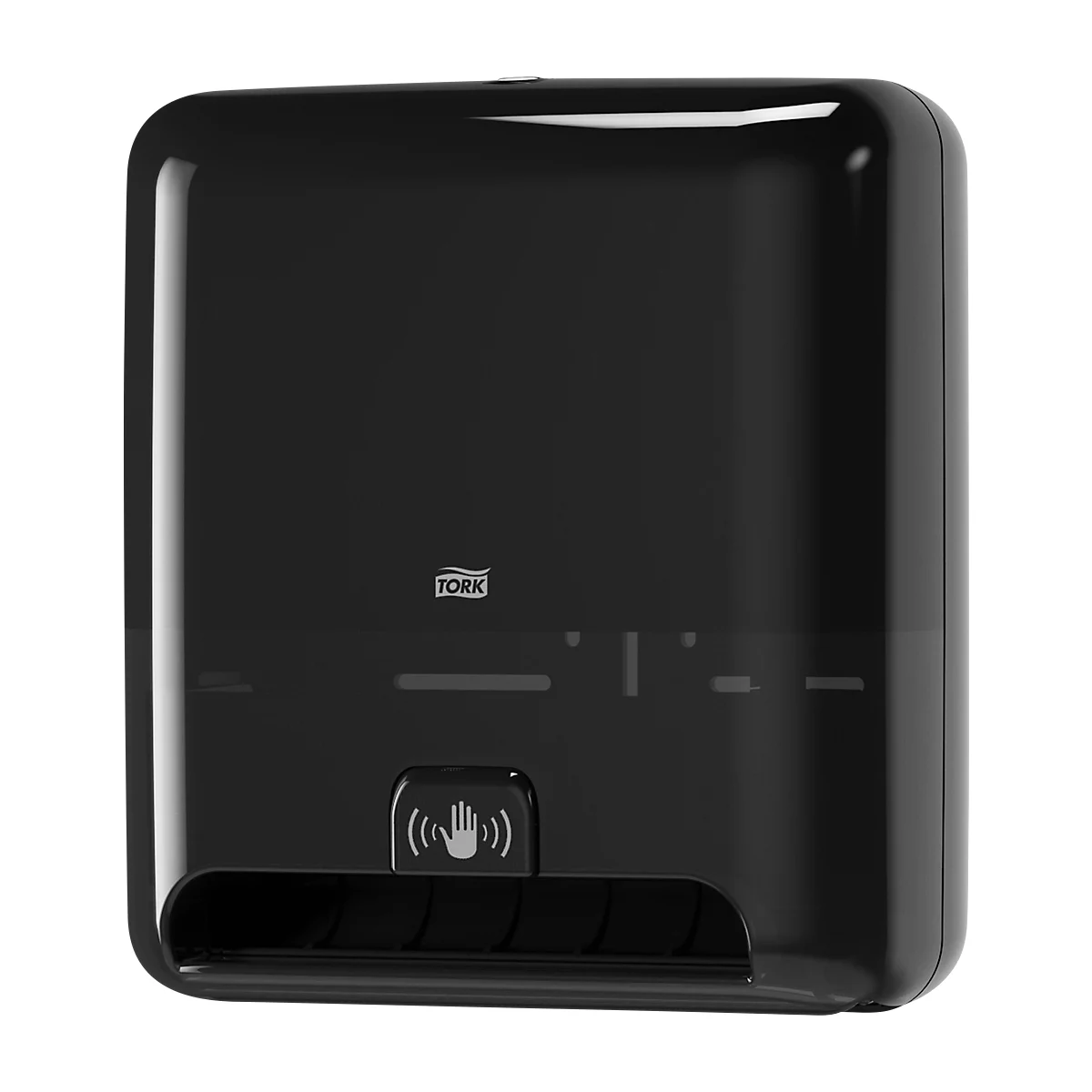 Tork® Handdoekdispenser Matic® 551108, voor Tork® rolhanddoeken, handdoeklengte instelbaar, vulstandindicator, zwart