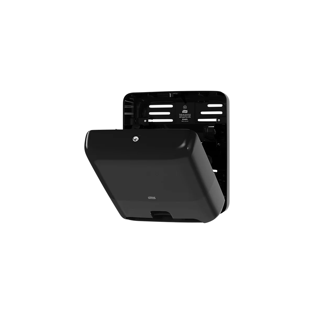 Tork® Handdoekdispenser Matic® 551108, voor Tork® rolhanddoeken, handdoeklengte instelbaar, vulstandindicator, zwart