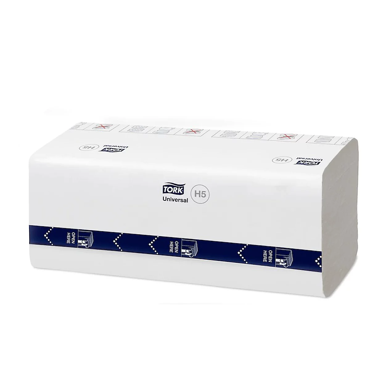 Tork® Paper Towels PeakServe® Endless™ H5 100585, 1-ply &amp; reliëf, FSC® papier, 12 pak met 410 vel elk, in 1 doos, wit.