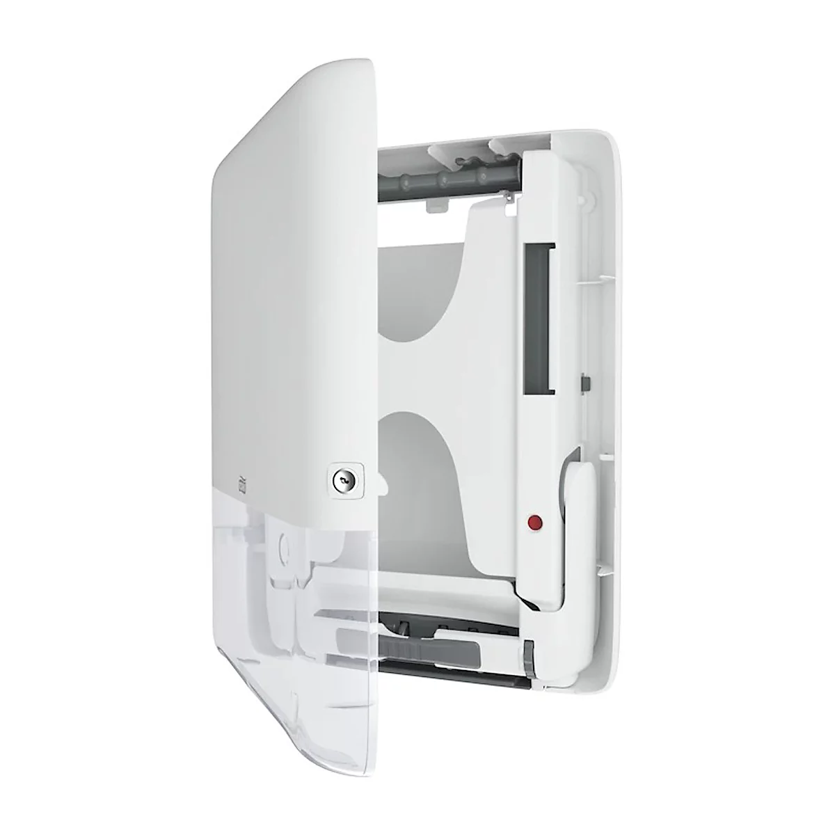 Tork® Papierhandtuchspender PeakServe® Mini Endlos™ H5 552550, für Tork® Endloshandtücher, bis 1230 Blatt, Kunststoff, weiß