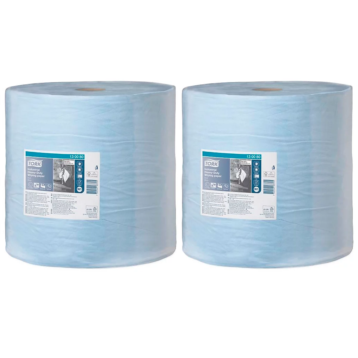 Tork schoonmaakdoeken, 3-laags, TAD-papierkwaliteit, 370 x 340 mm pet vel, blauw, 2 rollen 