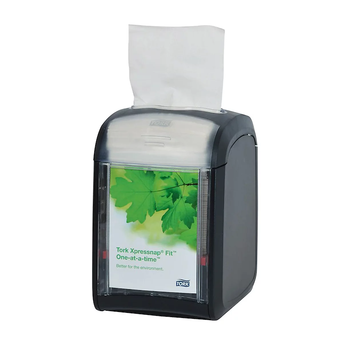 Tork® servetdispenser Xpressnap Fit® 272900, vulstandindicator, L 141 x B 113 x H 170 mm, zwart