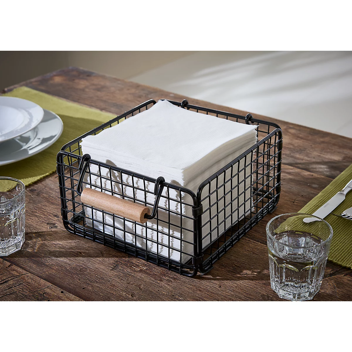 Tork® Servetten Universal 509300, 1-laags, reliëf, FSC®-papier, wit, 8 x 500 stuks