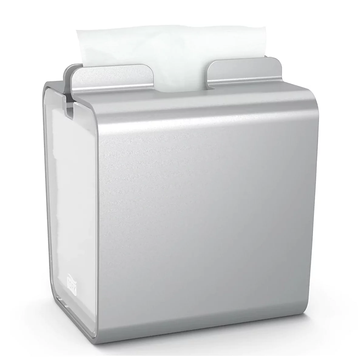 Tork® Serviettenspender Xpressnap Fit® 274002, Einzelblattausgabe, L 150 x B 178 x H 209 mm, Aluminium, grau