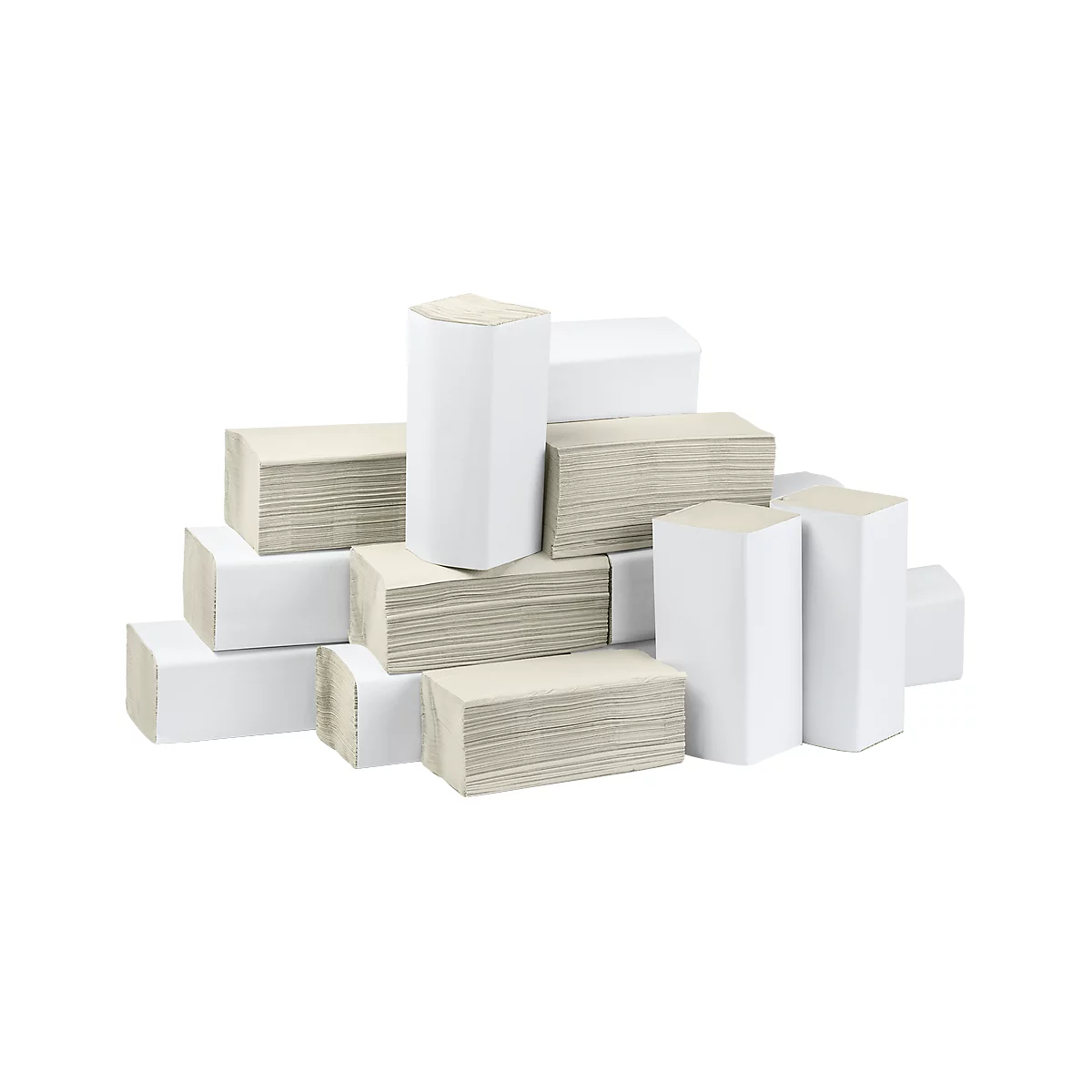 Tork® Serviettes pliées 66329, 1 épaisseur, pliage en zigzag, 20 paquets de 250 feuilles (5000 serviettes), naturel
