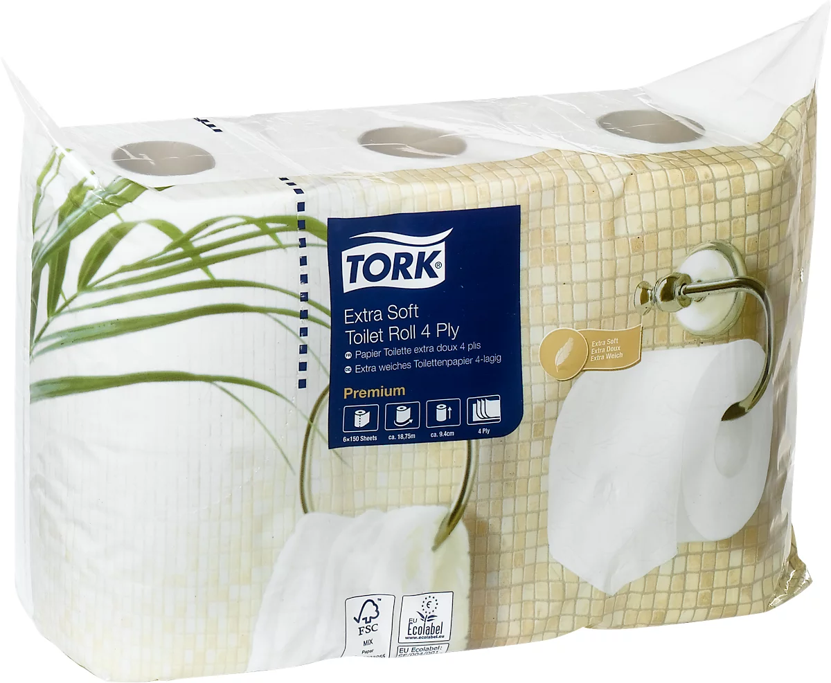 Tork Toiletpapier Premium 110406 4 Laags Geschikt Voor T4 42 Rollen