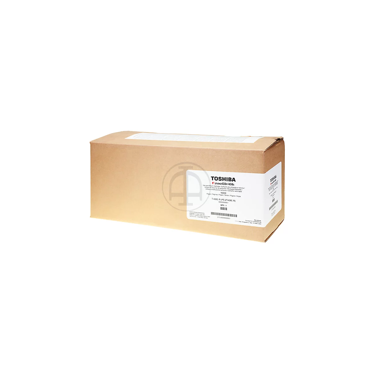 Toshiba T408E-R - Schwarz - original - Tonerpatrone Use and Return - für e-STUDIO 408P, 408S