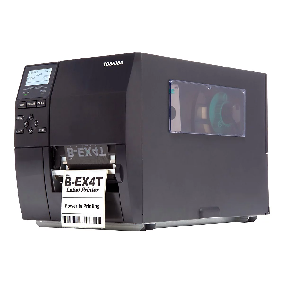 Toshiba TEC B-EX4T1-GS12-QM-R - Etikettendrucker - Thermodirekt / Thermotransfer - Rolle (12 cm) - 203 dpi - bis zu 355.6 mm/Sek.