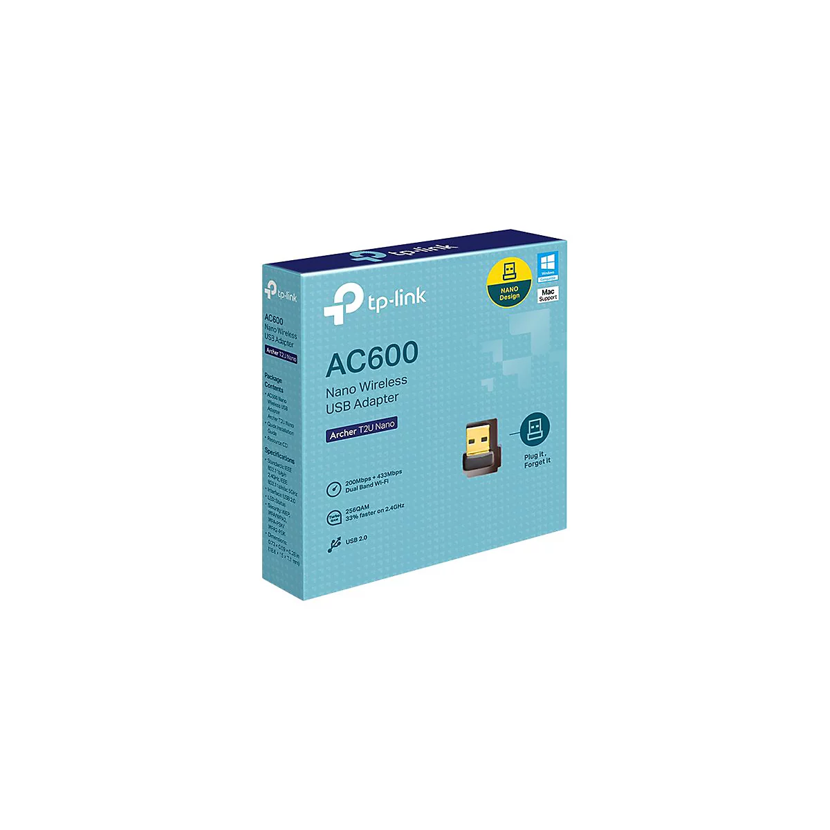 TP-Link Archer T2U Nano - Netzwerkadapter - USB 2.0