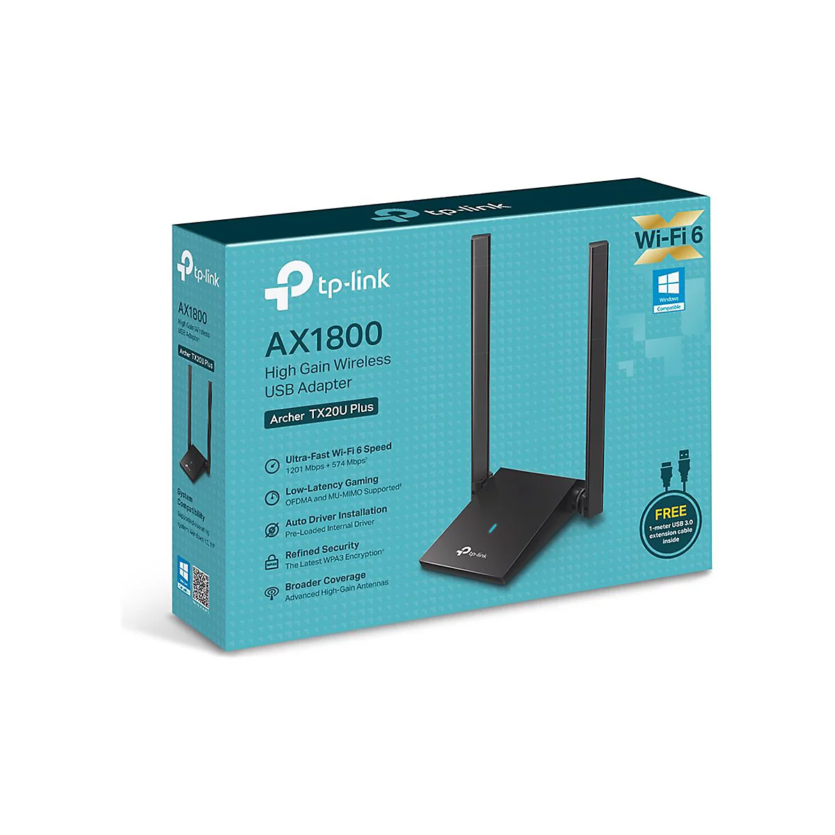 TP-Link Archer TX20U plus V1 - Netzwerkadapter - USB 3.0 - 802.11ax