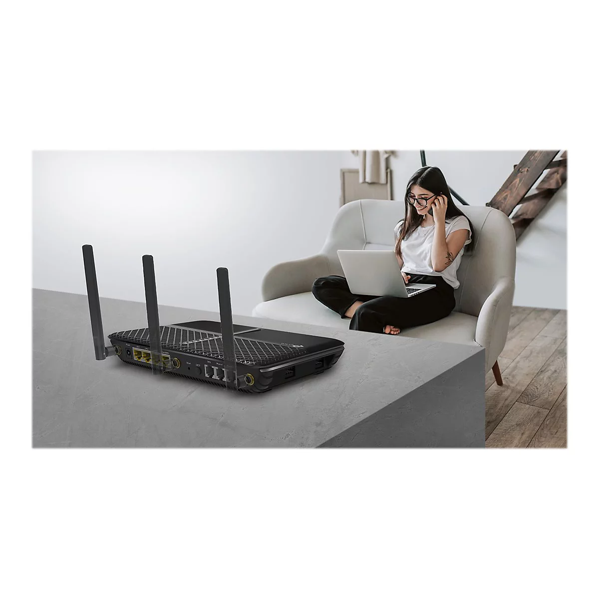 TP-Link Archer VR2100v V1 - Wireless Router - DSL-Modem - 802.11a/b/g/n/ac, DECT - Desktop