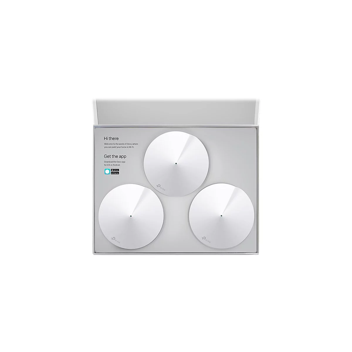TP-Link DECO M5 - WLAN-System - bis zu 418 m² - Netz 1GbE - Wi-Fi 5 - Dual-Band (Packung mit 3)