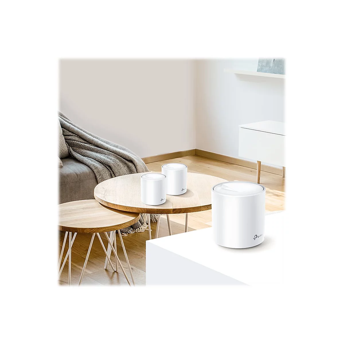 TP-Link Deco X60 - système Wi-Fi - 802.11a/b/g/n/ac/ax - de bureau