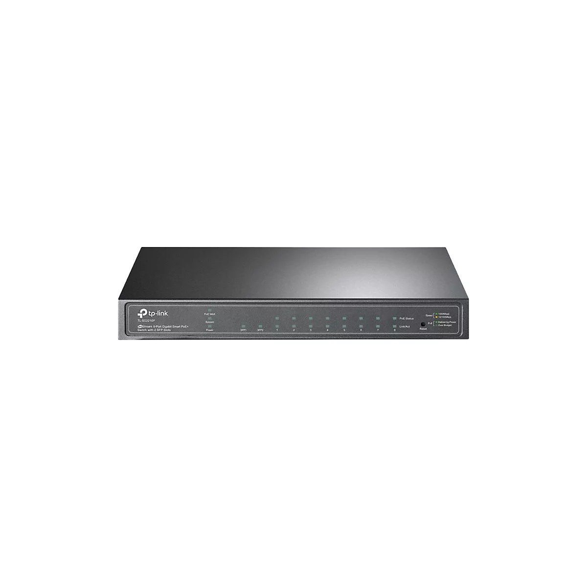 TP-Link JetStream TL-SG2210P V3 - Switch - Smart - 8 x 10/100/1000 + 2 x SFP - Desktop - PoE (58 W)