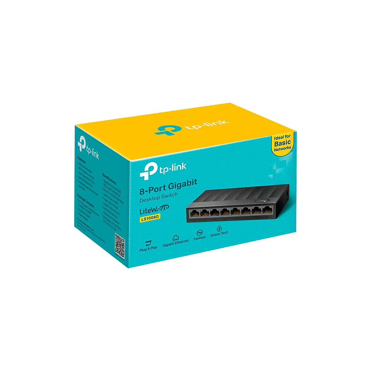 TP-Link LiteWave LS1008G - Switch - 8 Anschlüsse - unmanaged
