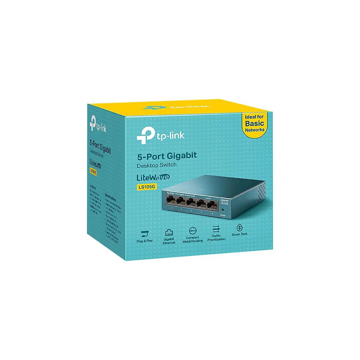 TP-Link LiteWave LS105G - Switch - 5 Anschlüsse - unmanaged