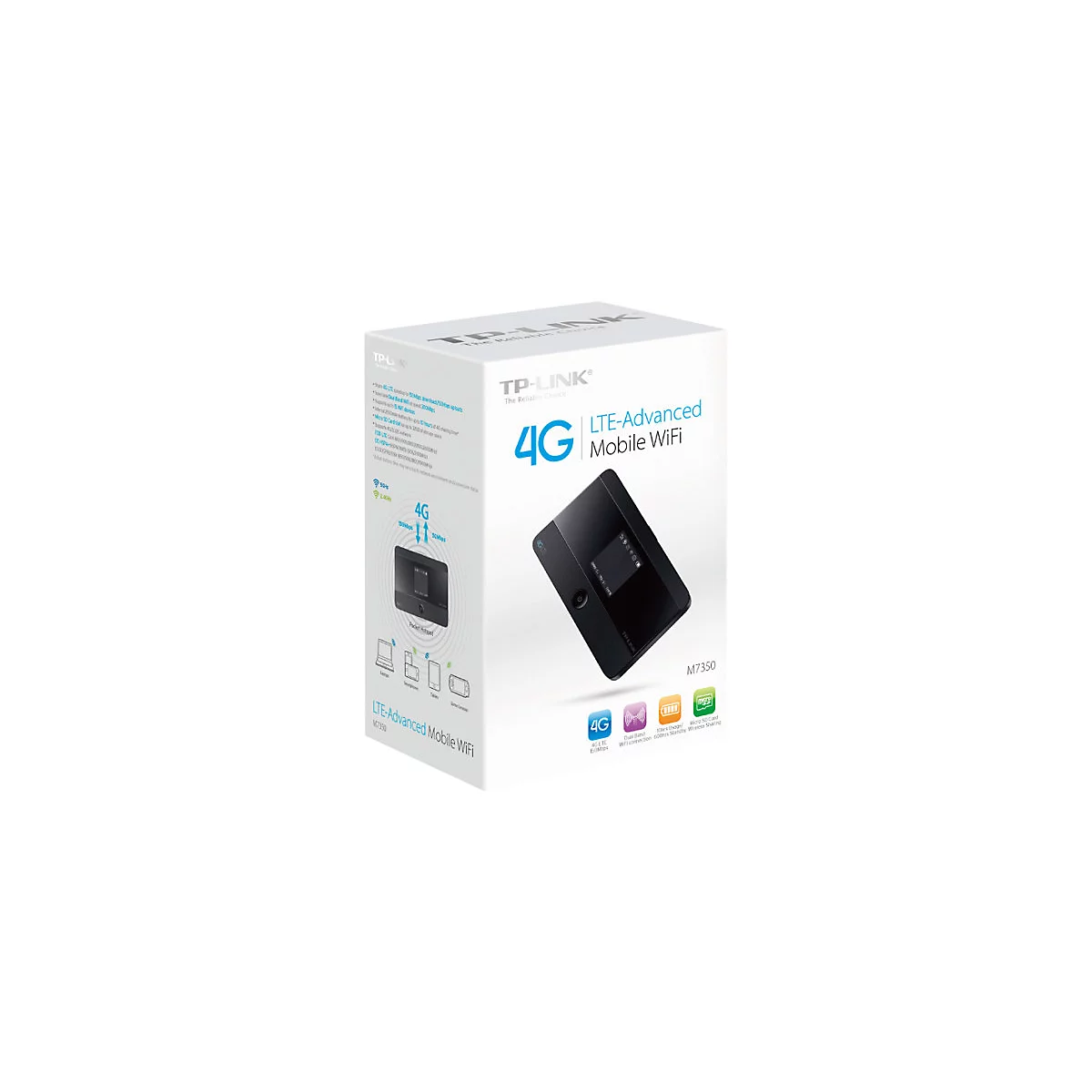 TP-Link M7350 - Mobiler Hotspot - 4G LTE - 150 Mbps - 802.11b/g/n