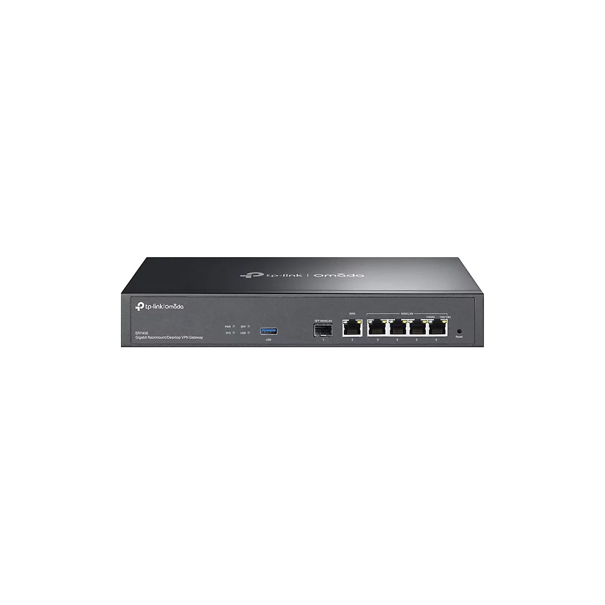 TP-Link Omada ER7406 V1 - Router 4-Port-Switch - 1GbE - WAN-Ports: 6 - an Rack montierbar