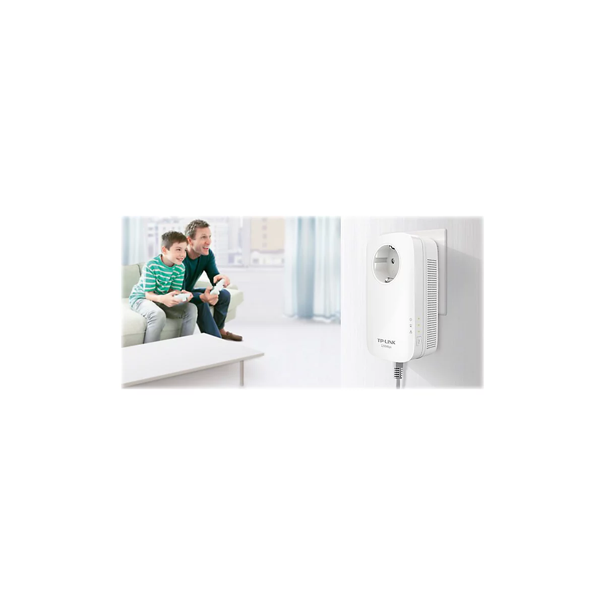 TP-Link TL-PA8010P KIT - Starter Kit - Powerline Adapter - an Wandsteckdose anschließbar