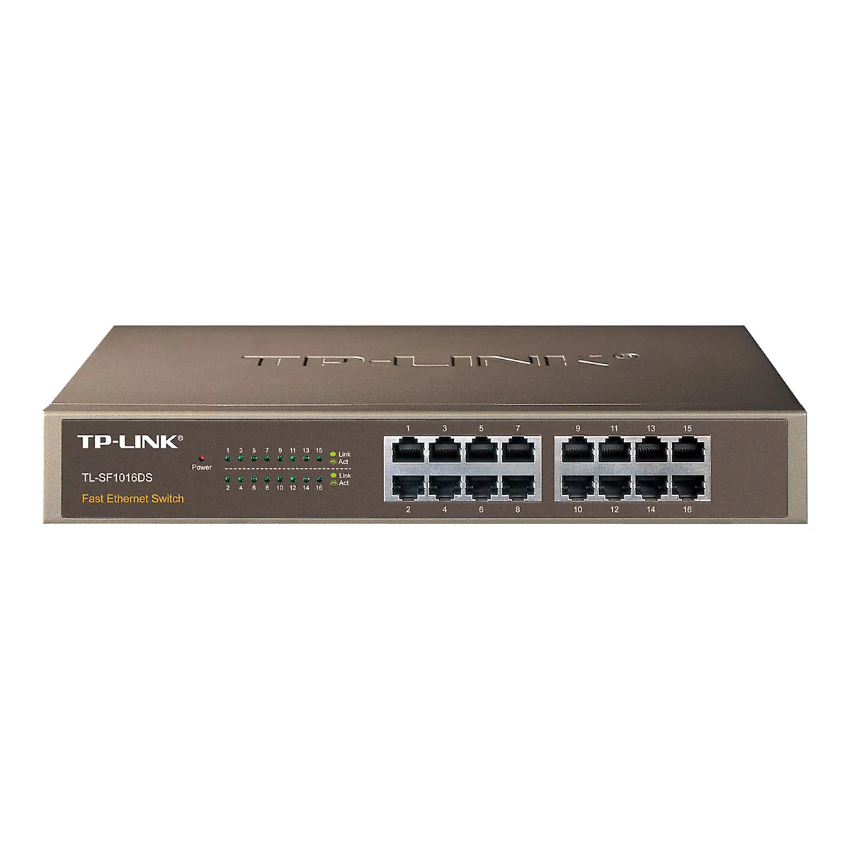 TP-Link TL-SF1016DS - Switch - 16 x 10/100 - Desktop, an Rack montierbar