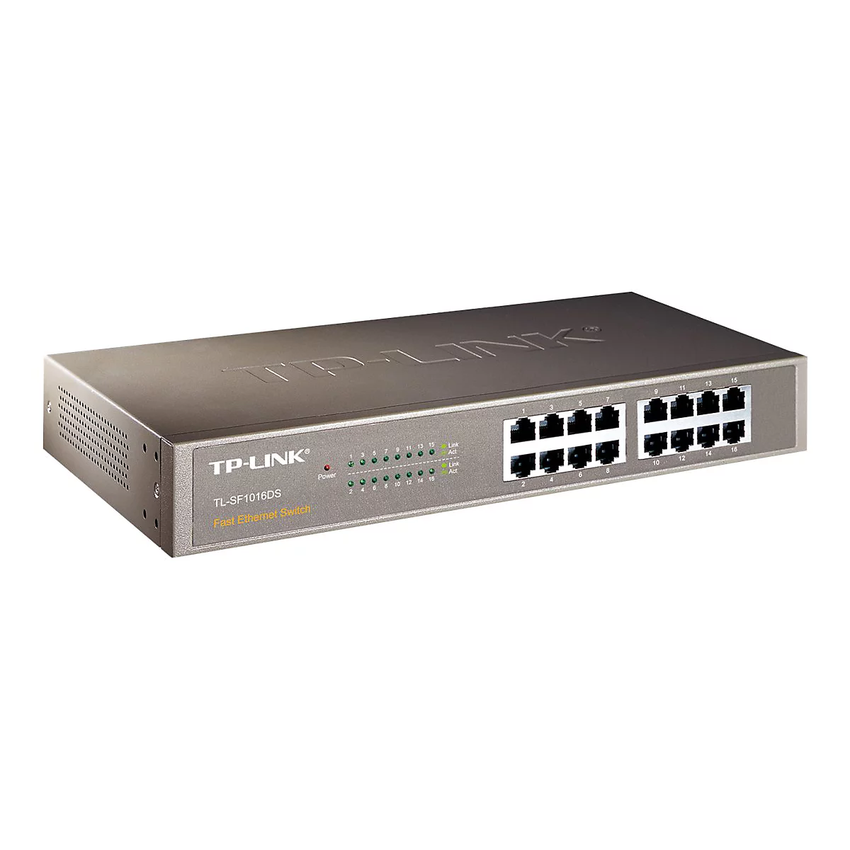 TP-Link TL-SF1016DS - Switch - 16 x 10/100 - Desktop, an Rack montierbar