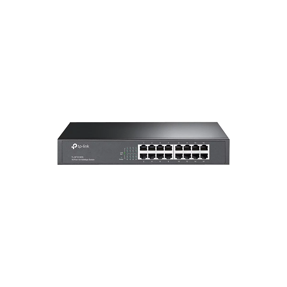 TP-Link TL-SF1016DS - V3.0 - Switch - 16 x 10/100 - Desktop, an Rack montierbar