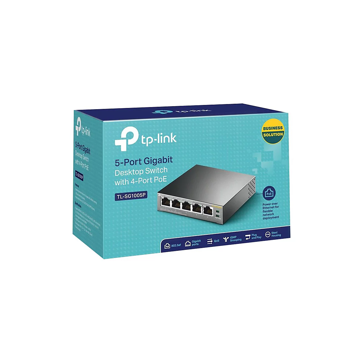 TP-Link TL-SG1005P - Switch - 5 Anschlüsse - unmanaged
